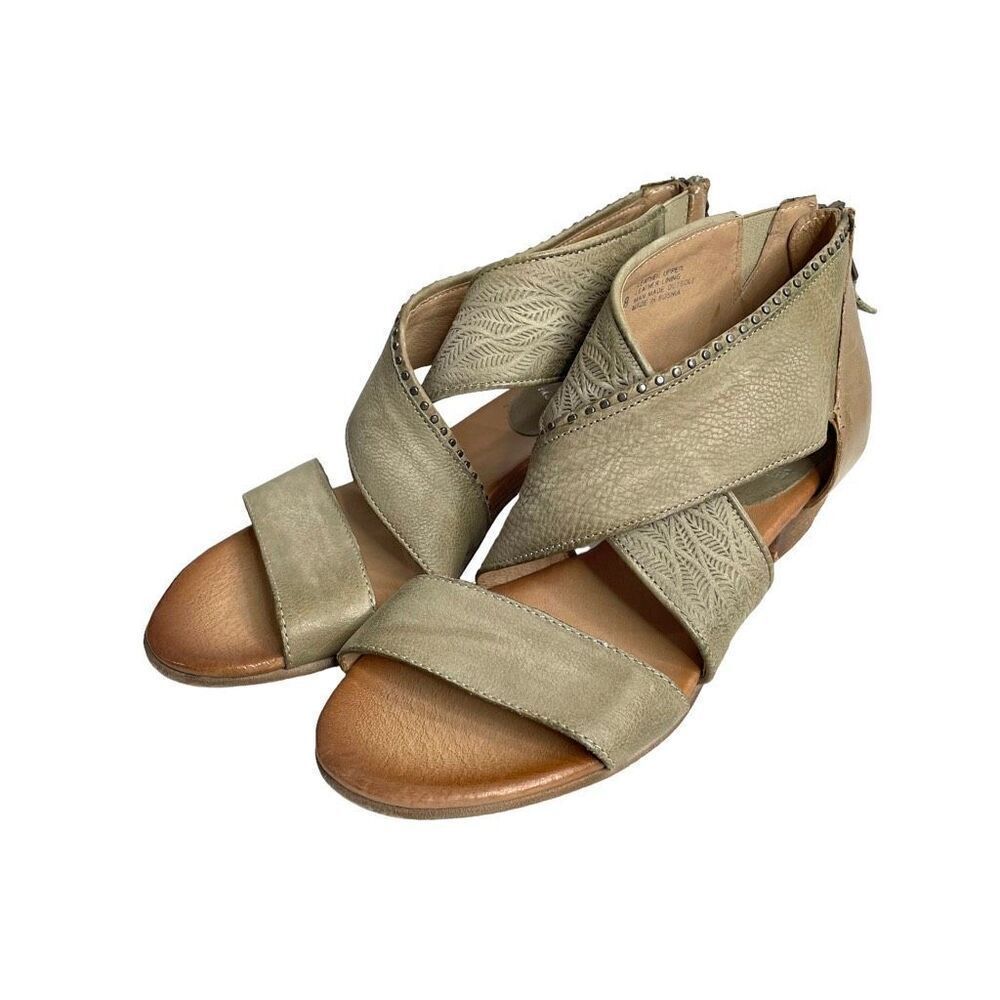 NEW Miz‎ Mooz Candace leather criss sandals Size 38
